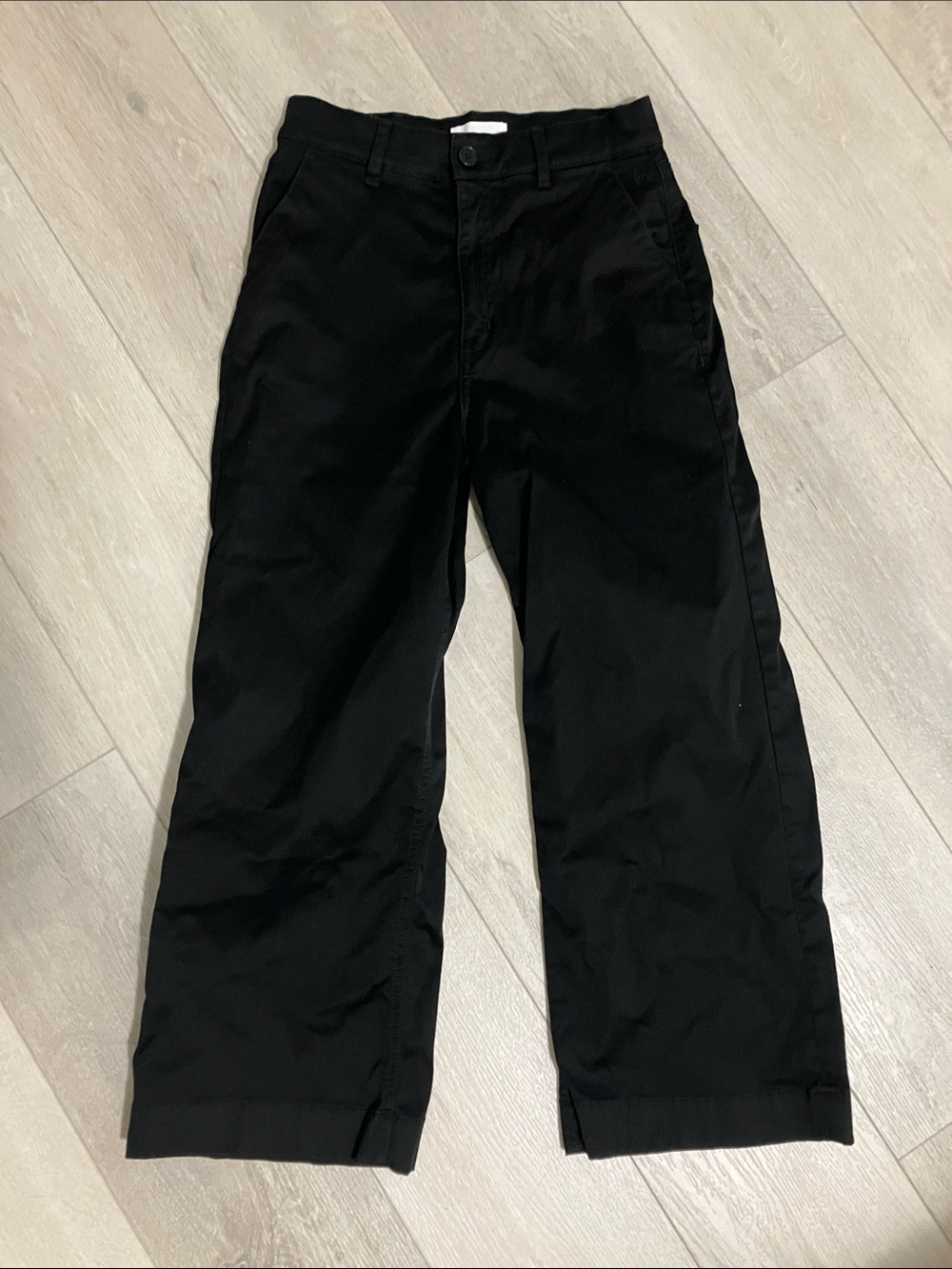 KOTN , women’s 4 , high waist , wide leg cotton black pants